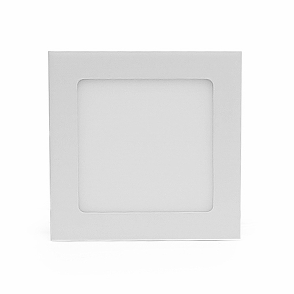 Встраиваемый светодиодный светильник слим панель 9 ватт квадрат